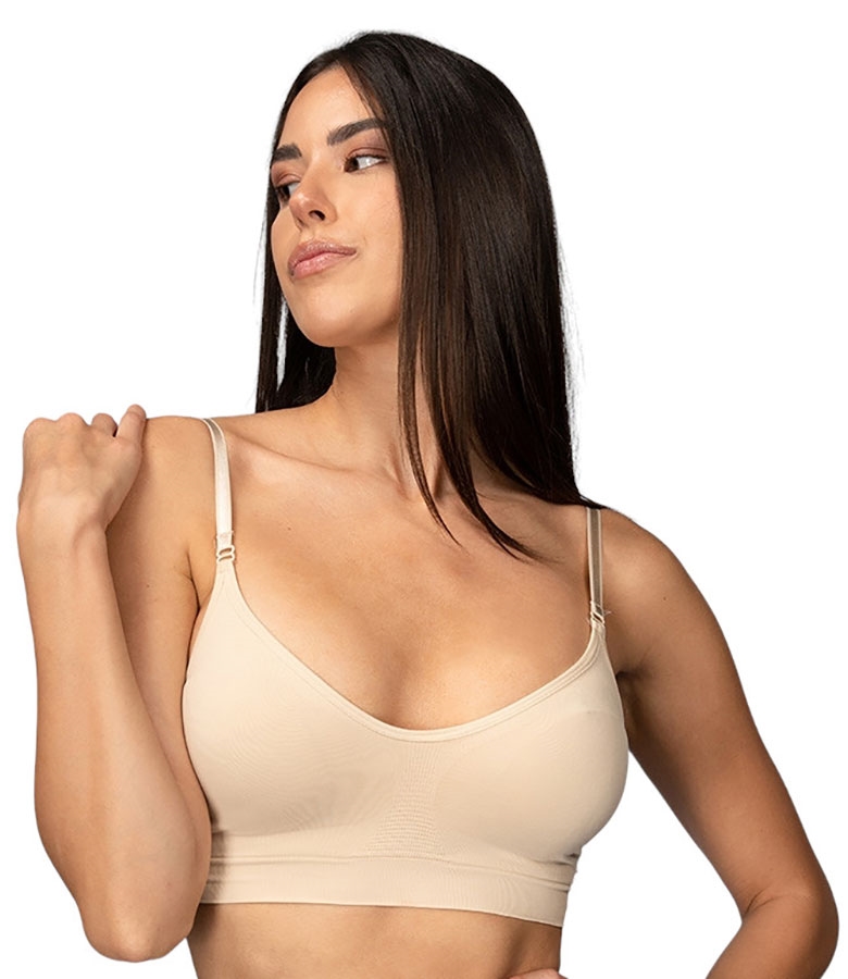 Comfort bra with removable pads