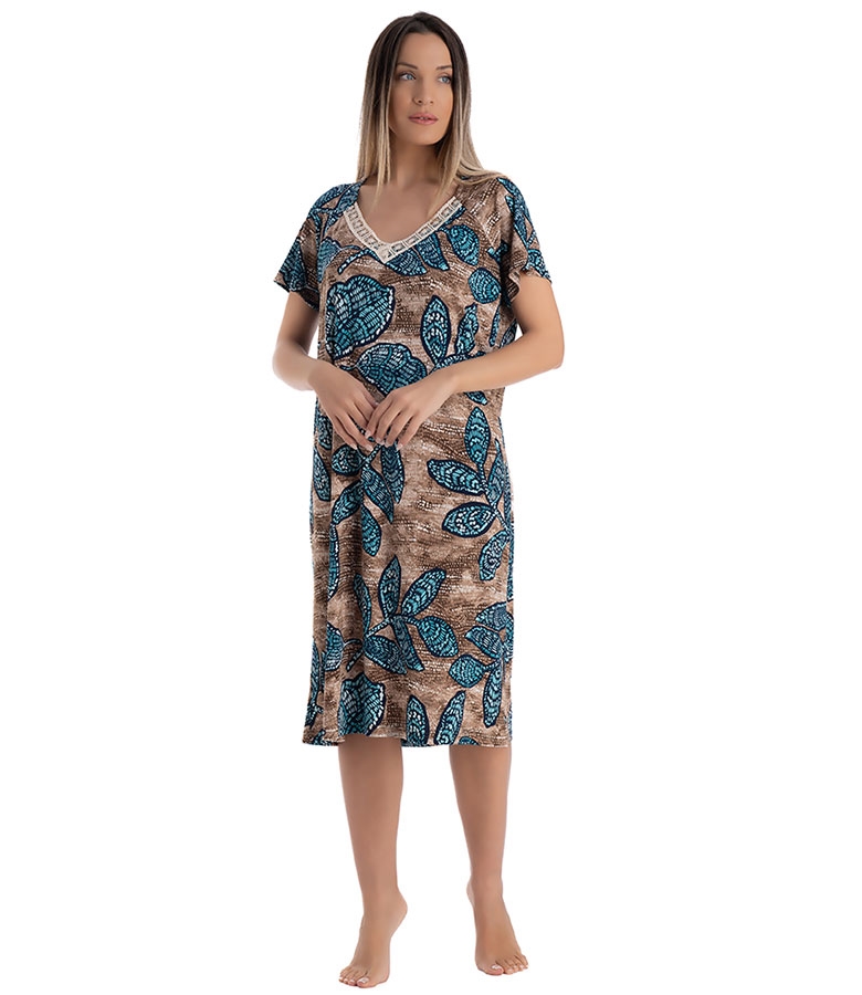 Rachel Κοντομάνικο Φόρεμα από Βισκόζη