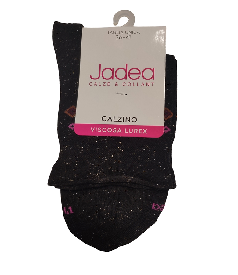 Jadea Γυναικεία Κάλτσα Κοντή Viscose Lurex