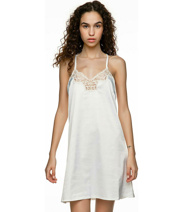 Miss Rosy satin Nightdress