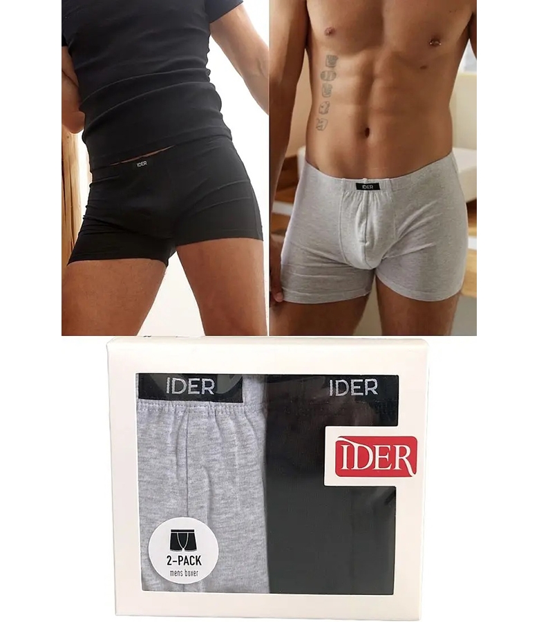 Ider Μπόξερ Ανδρικό με Εσωτερικό Λάστιχο2Pack