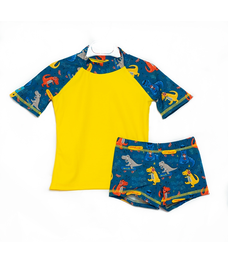 Sun Protective Set T-Shirt with Boxer for Baby Boy