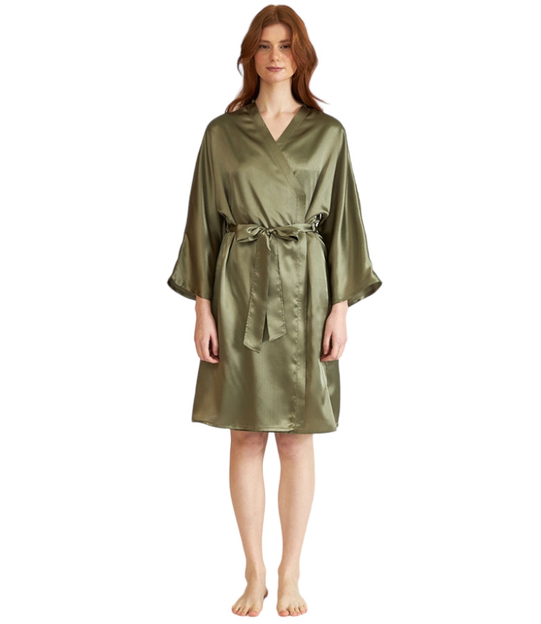 Woman 's Satin Robe