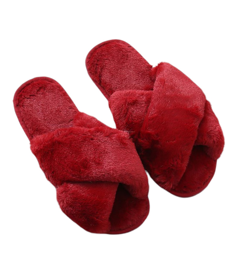 Woman 's Fluffy Slippers