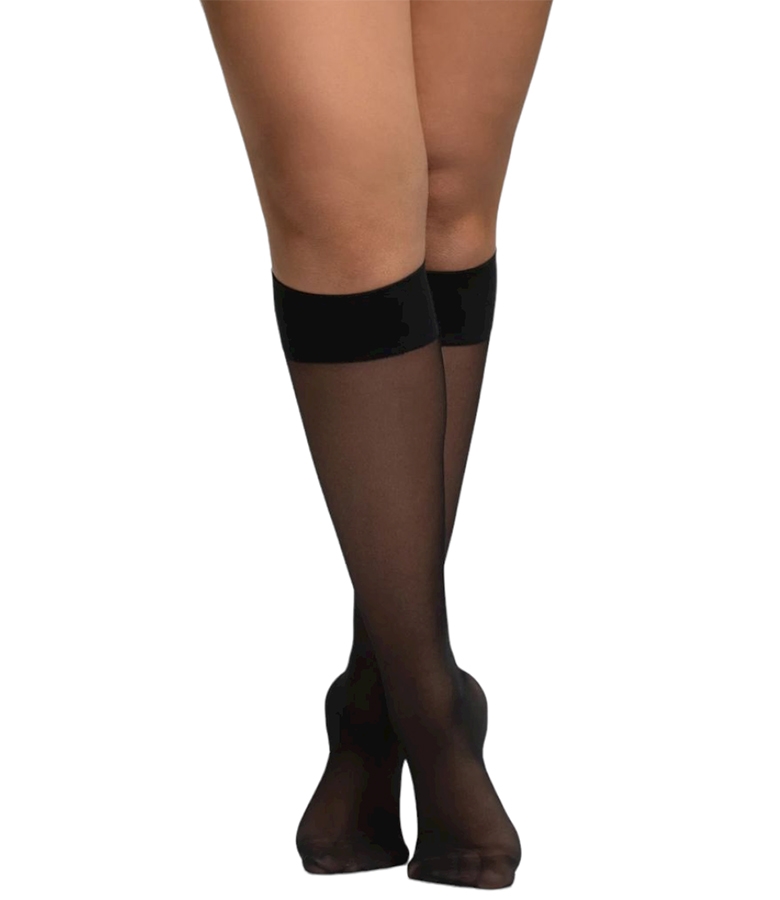 WOMAN ELASTIC SHEER MATT KNEE-HIGH 20DEN 2-PACK 