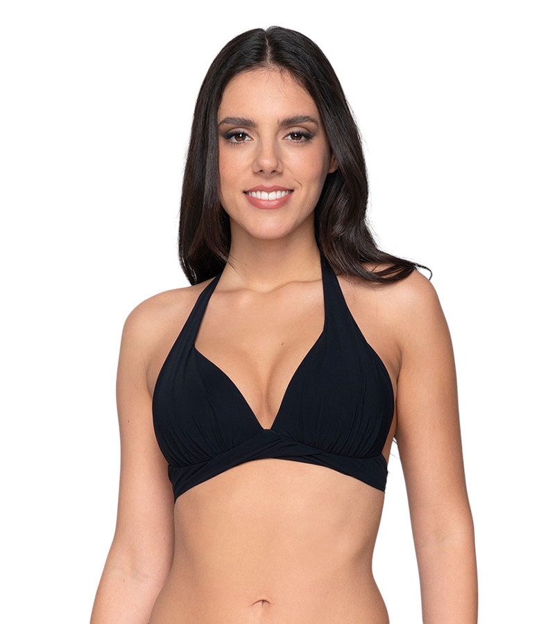 Luna Μπικίνι Σουτιέν Τρίγωνο Push Up Blue Sense 