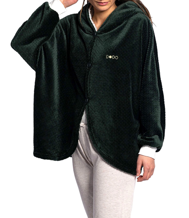 Γυναικεία Ζακέτα Fleece με Κουκούλα