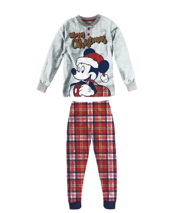 Χριστουγεννιάτικη Παιδική Πιτζάμα Unisex Mickey Mouse