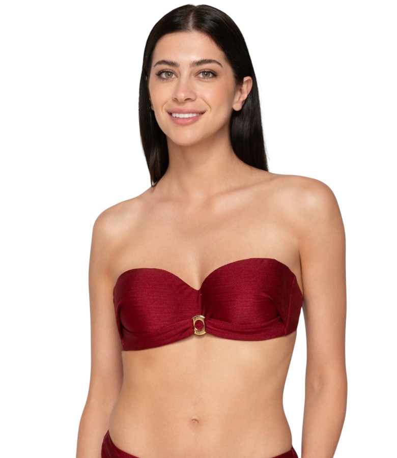 Luna Μαγιό Σουτιέν Strapless Gold Cup C