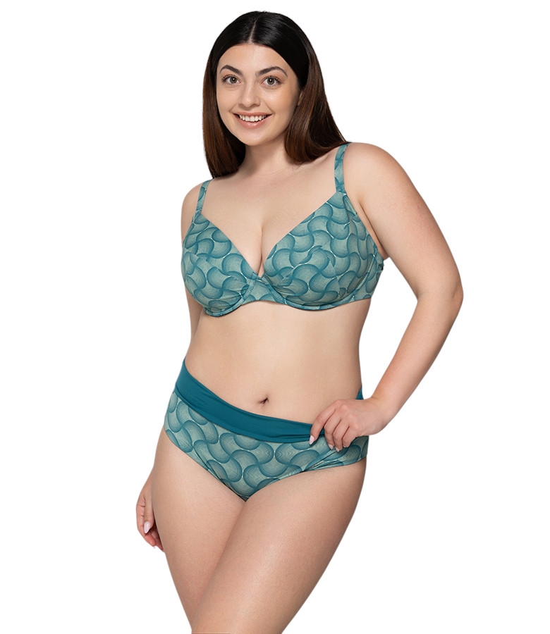 Retro  high waist two-sided bottom