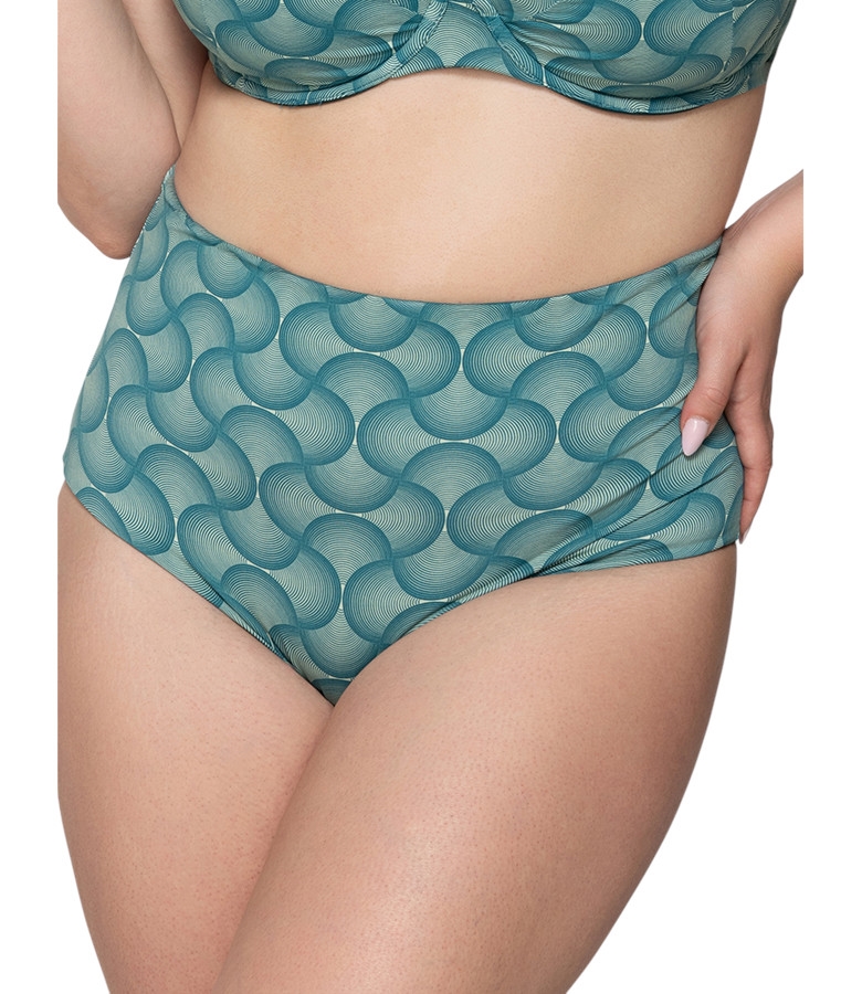 Retro  high waist two-sided bottom
