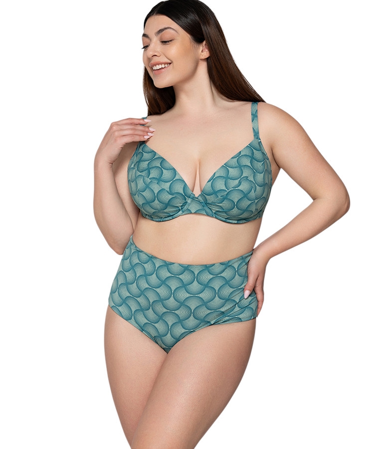 Retro  high waist two-sided bottom