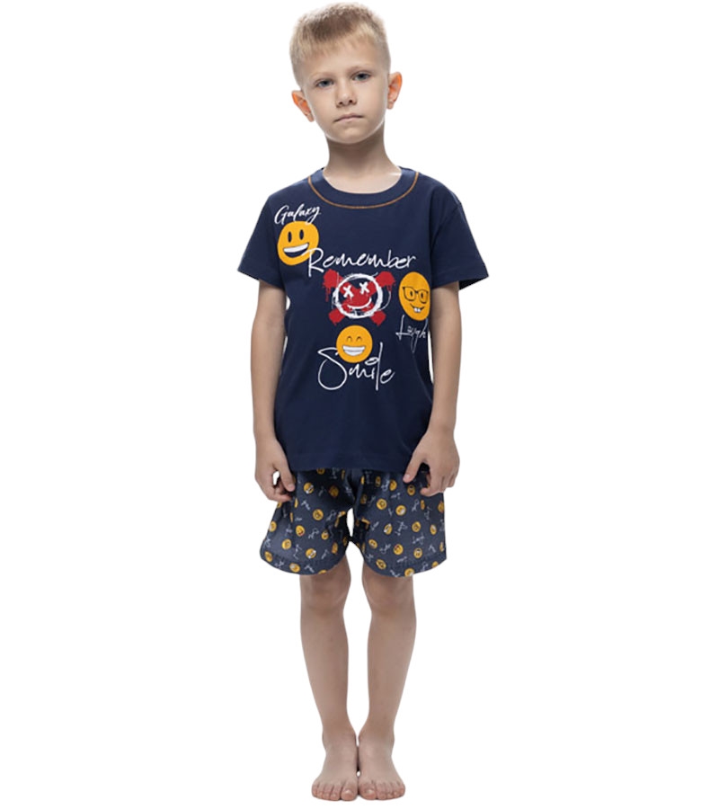 Παιδική Καλοκαιρινή Πιτζάμα για Αγόρι Emoji