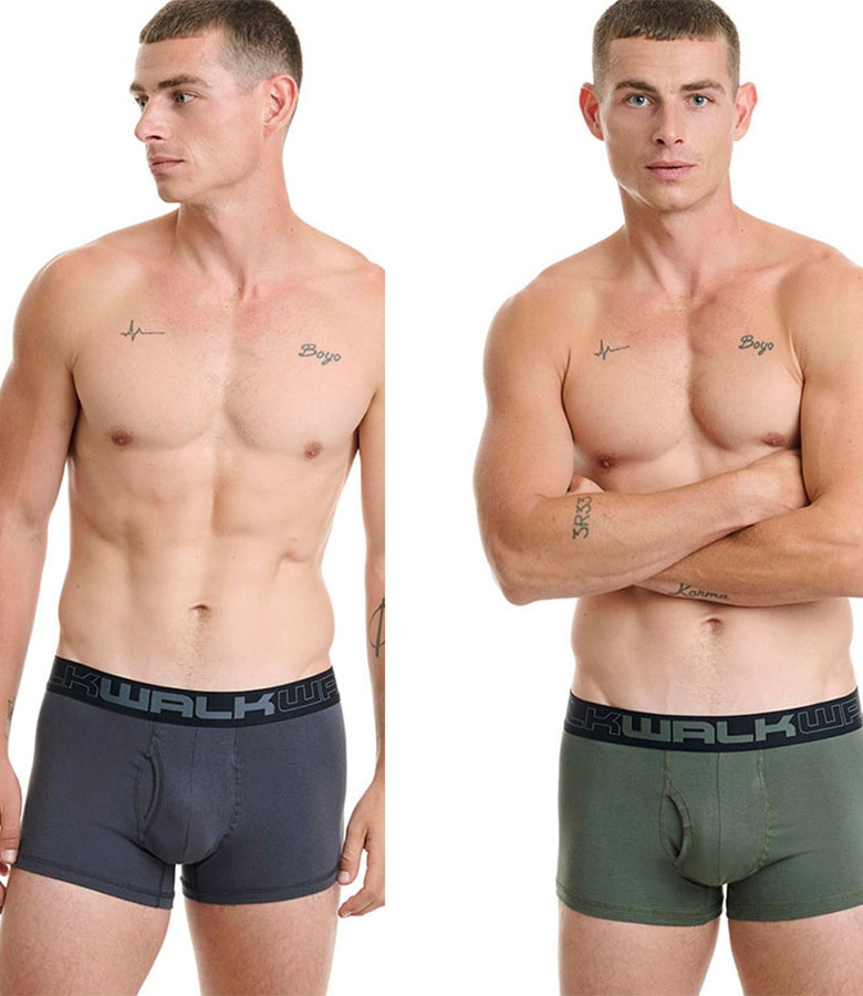 Walk Ανδρικό Βαμβακερό Boxer 2Pack