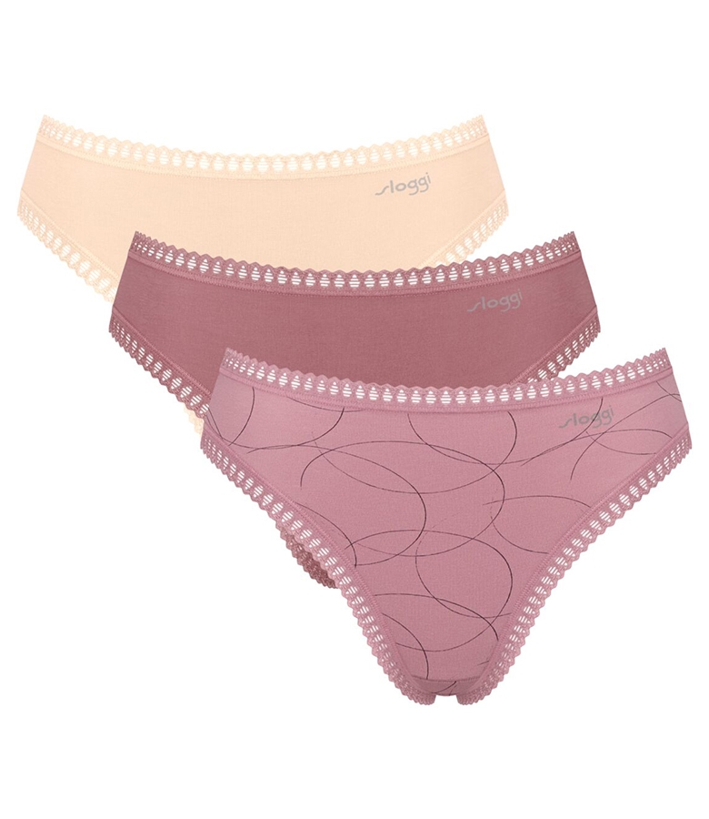 Sloggi Γυναικείο Ψηλόμεσο Σλιπ Gο Crush High Leg 3Pack