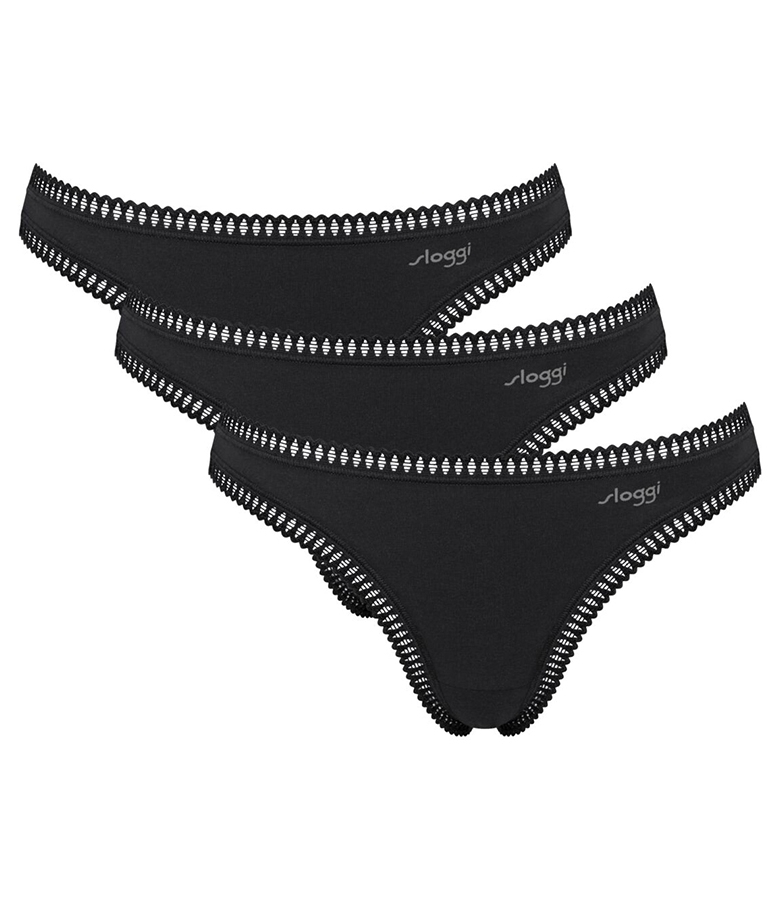 Sloggi Γυναικείο Brazil Gο Crush String 3Pack