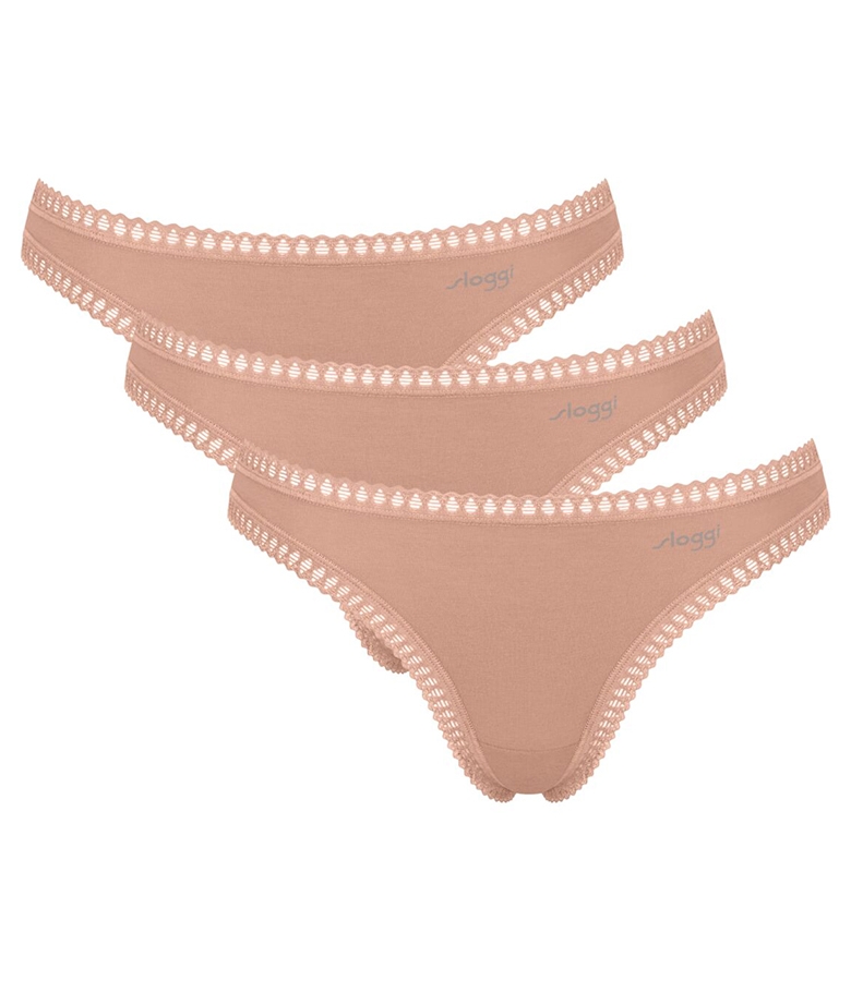 Sloggi Γυναικείο Brazil Gο Crush String 3Pack