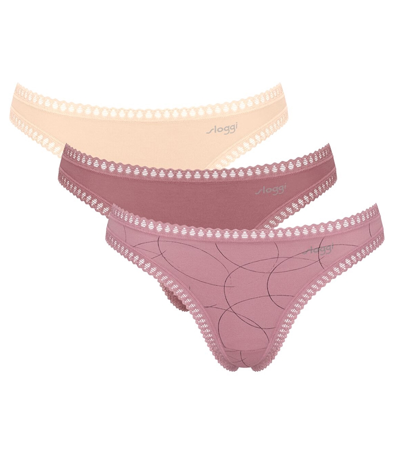 Sloggi Γυναικείο Brazil Gο Crush String 3Pack