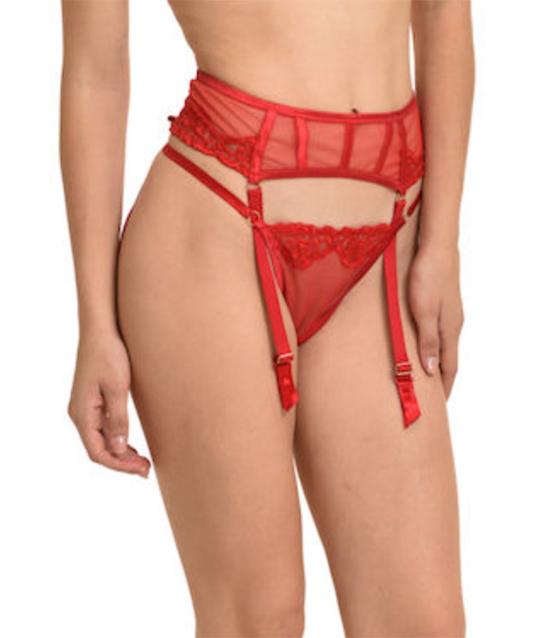 Toulle and Lace Suspender Belt