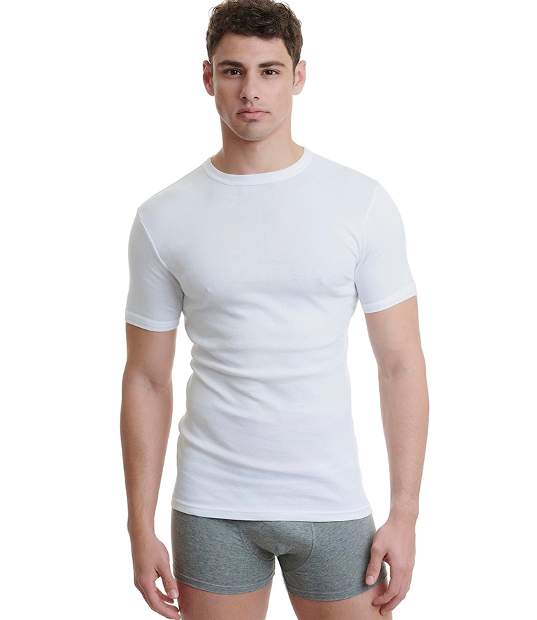 Walk Ανδρικό Βαμβακερό T-Shirt 2Pack