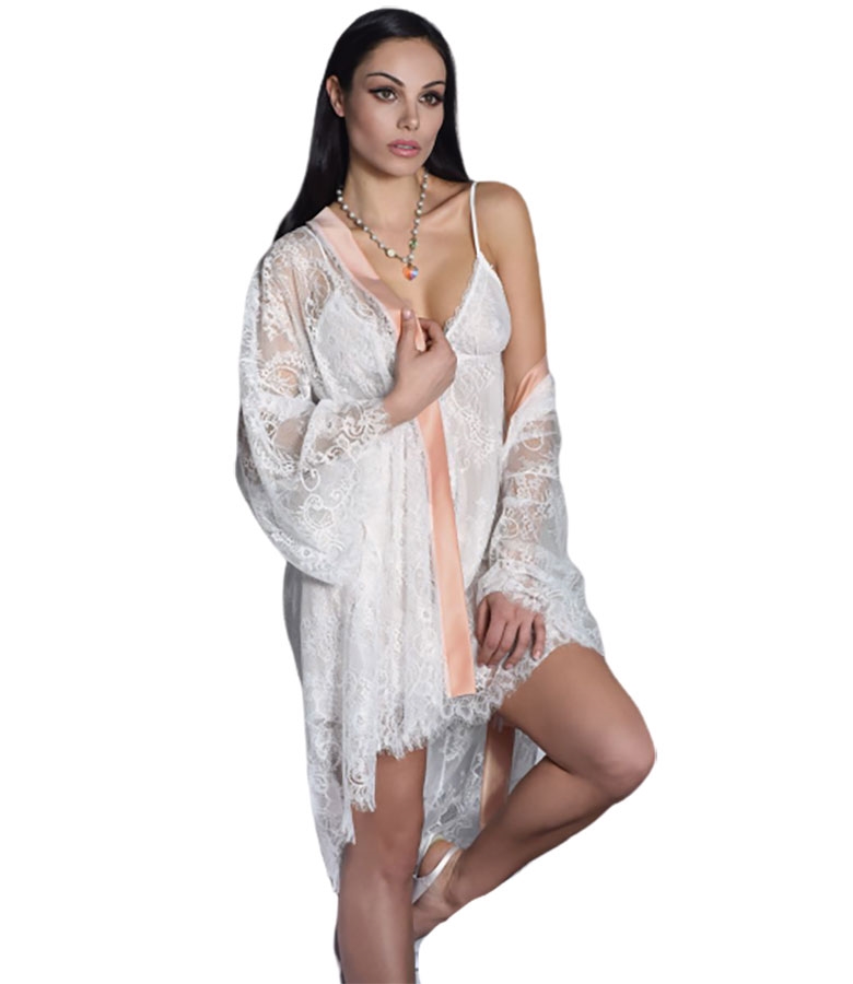 Lace Robe Miss Rosy